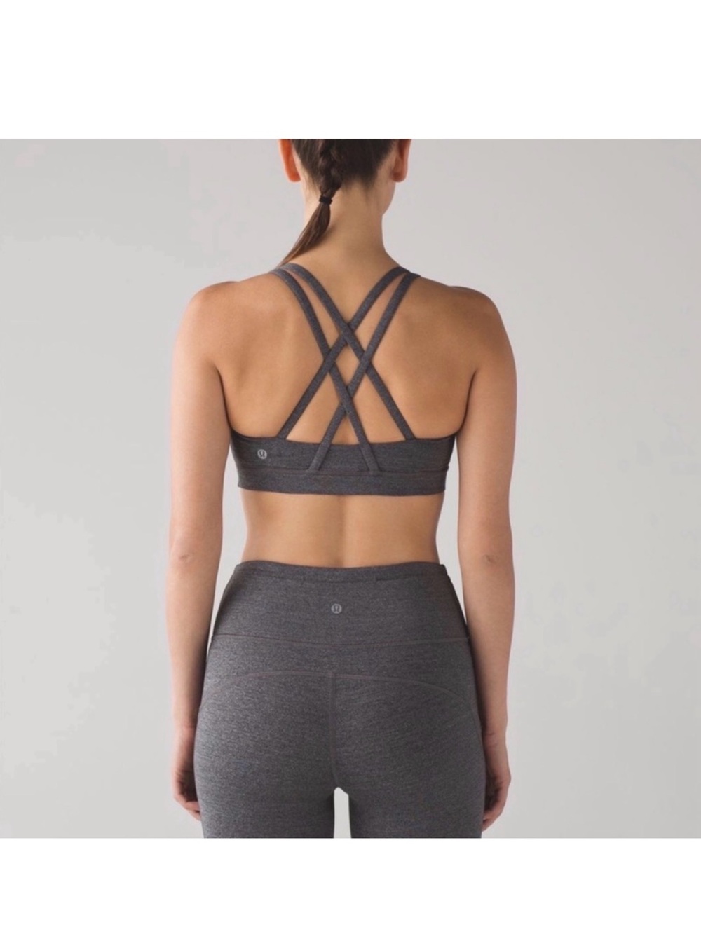 Lululemon Gray Energy Sports Bra - Medium Support (B-D Cups)
